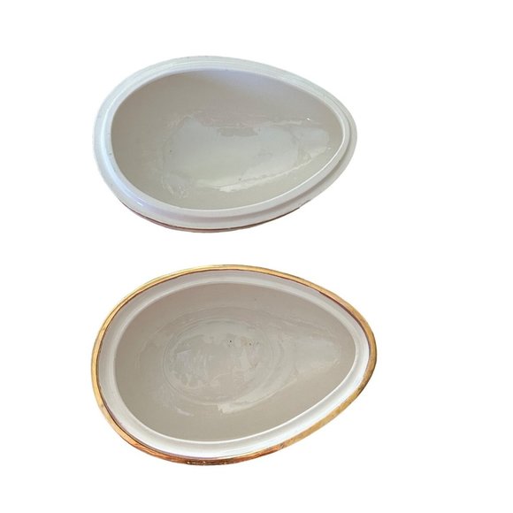 Vintage Ceramic Easter Egg Candy Dish - Signed by Bromwell - Picture 5 of 6